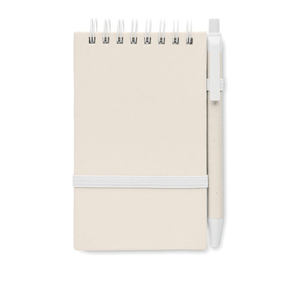 A6 milk carton notebook set Mito Set - White