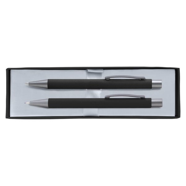 Bowie Pen & Pencil Gift set - Black / Laser