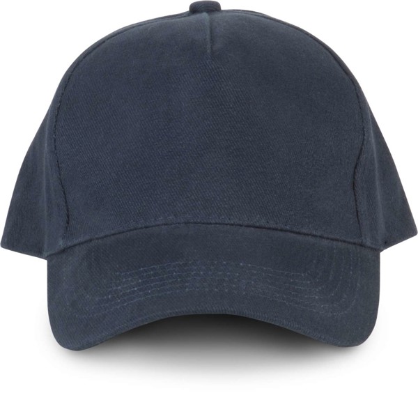 5 Panels Organic Cotton Cap - Navy