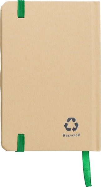 Gerecycled papieren notitieboek (A6) John - wit