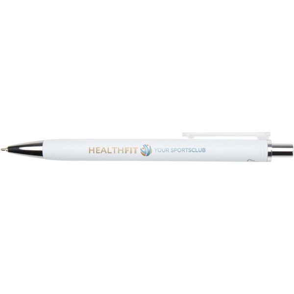 Feld RCS recycled ballpoint pen with metallic finish (black ink) - White