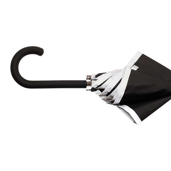 Refu umbrella with reflective tape - Black