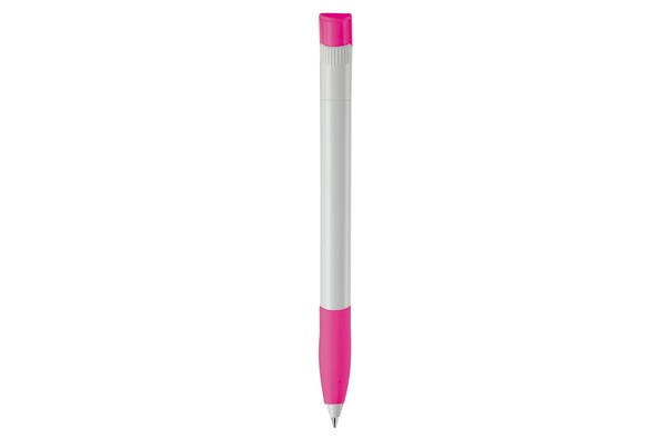 Apollo ball pen hardcolour - White / Pink