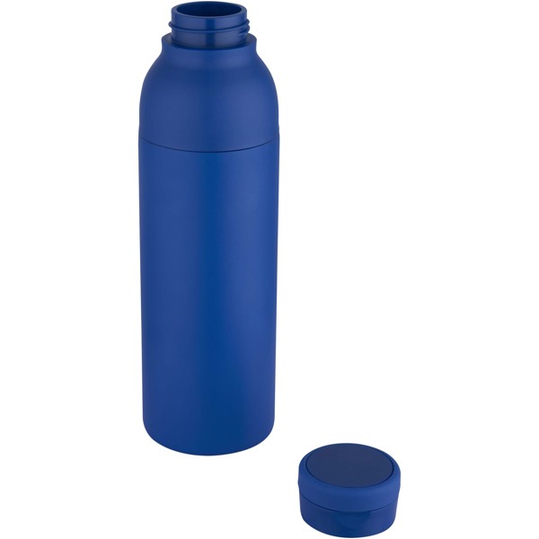Bouteille avec isolation sous vide Illuminate double paroi de 650 ml en acier inoxydable recyclé certifié RCS - Bleu royal