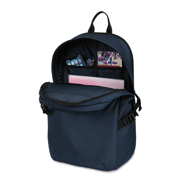 Sac à dos ordinateur 15" en rPET AWARE™ Renew - Bleu Marine