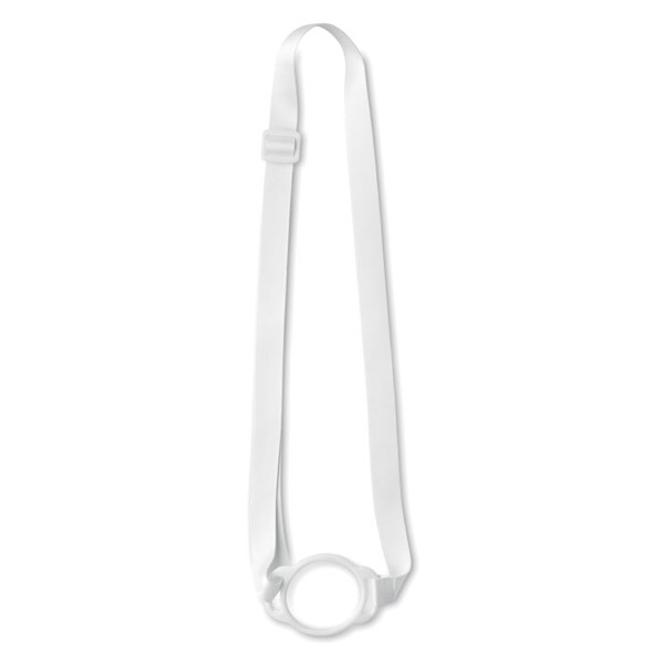 Lanyard with cup holder 6cm Lancup - White