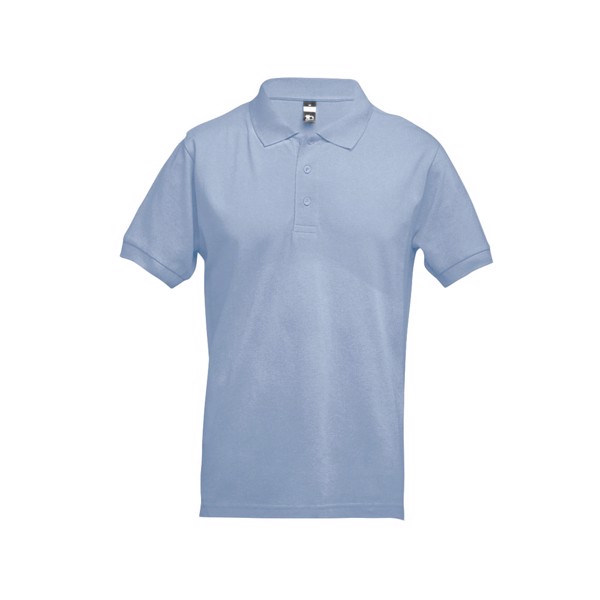 THC ADAM 3XL. Men's polo shirt - Pastel Blue / 3XL