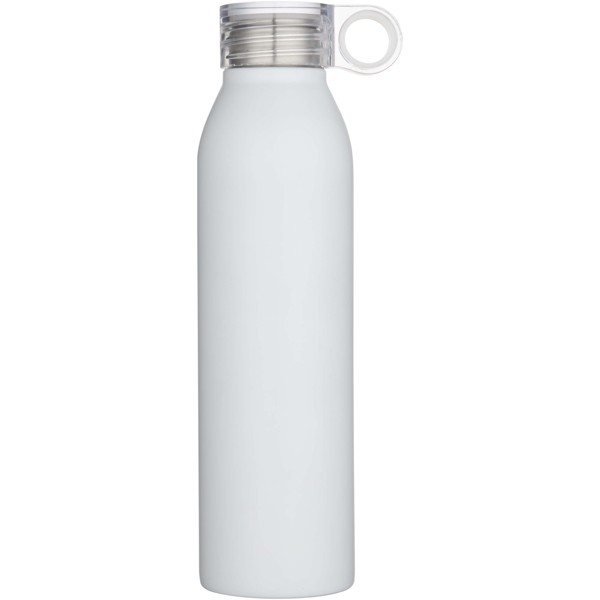 Garrafa de água de aço inoxidável reciclado com certificação RCS de 650 ml "Grom" - Branco