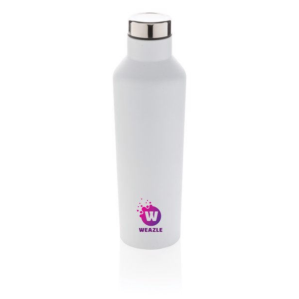 Moderne Vakuum-Flasche aus Stainless Steel - Weiß