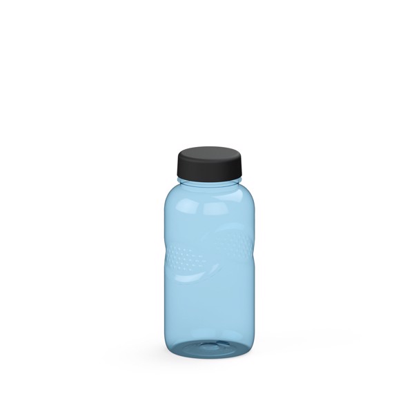 Drink Bottle "Refresh" Clear-Transparent, 0.5 L - Transparent-Blue / Black