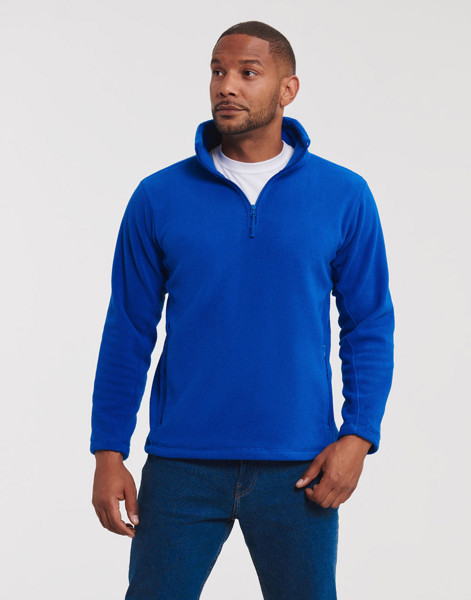 Quarter Zip Outdoor Fleece - Black / XS