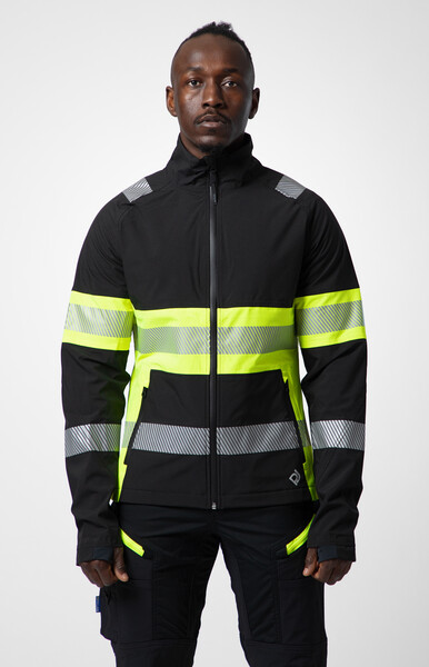 6442 WINDBREAKER Hi VIZ YELLOW/BLACK 3XL