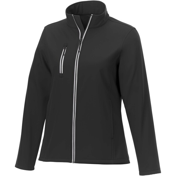 Orion women's GRS recycled softshell jacket - Black / XS