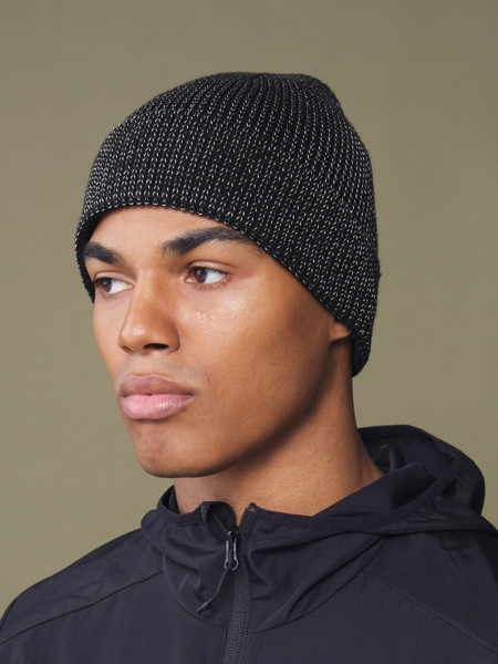Streetlite Reflective Beanie - White