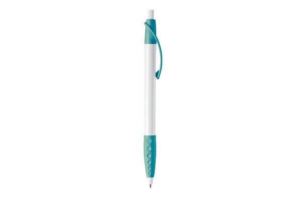 Cosmo ball pen rubber grip HC - White / Turquoise
