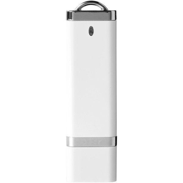 Flat 4GB USB flash drive - White