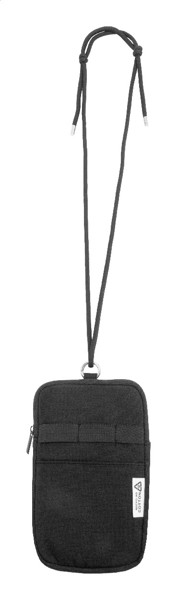 Recycled Canvas Crossbody Mobile Bag CanvaFon - Black