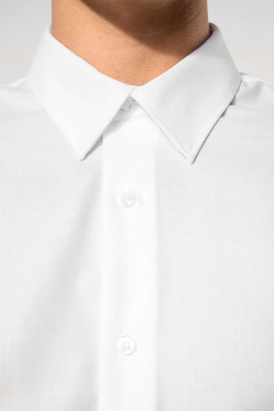 Men's Fitted Long-Sleeved Non-Iron Shirt - White / M