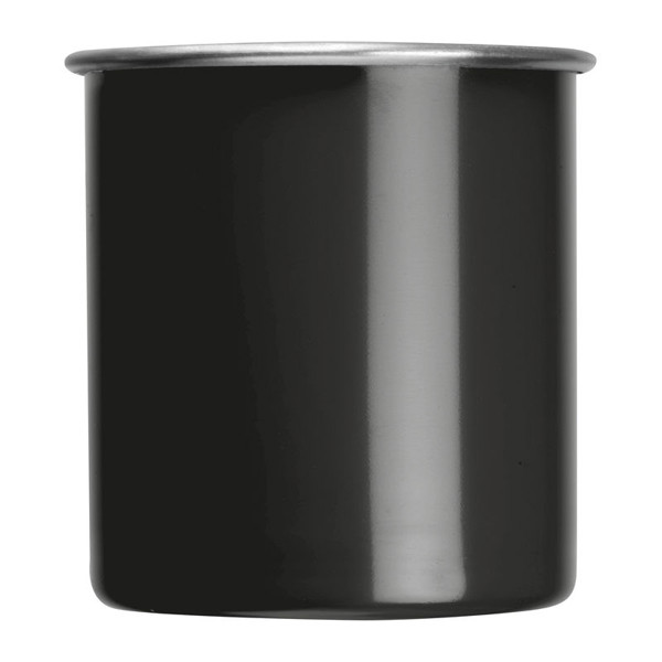 Oceľový hrnček Trezzo 350ml - Čierna