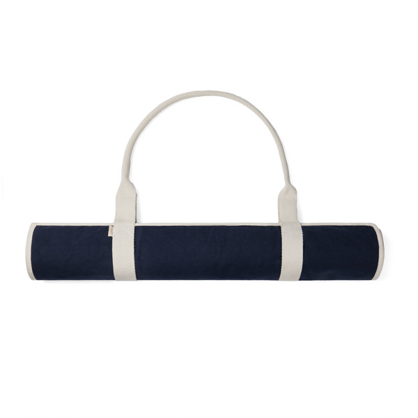 VINGA Volonne AWARE™ Strandmatte aus recyceltem Canvas - Blau / Off White