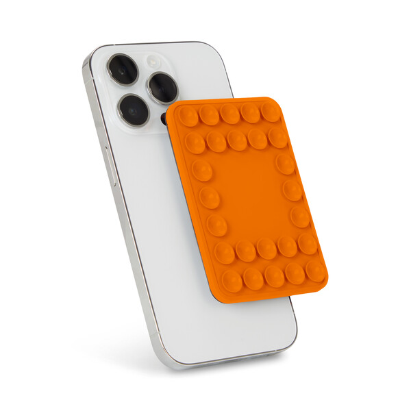 Capa magnética para telemóvel com sucção para selfie - Laranja quente
