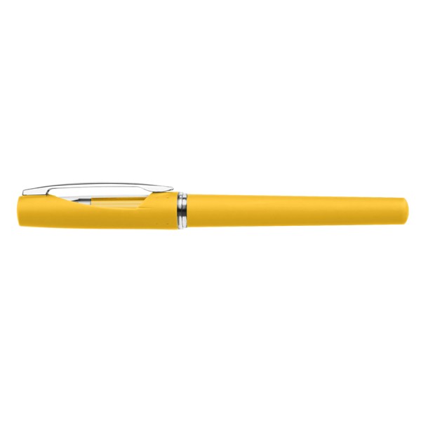 Stylo Gel Presley Softy - Jaune / Jet d’encre 4 couleurs