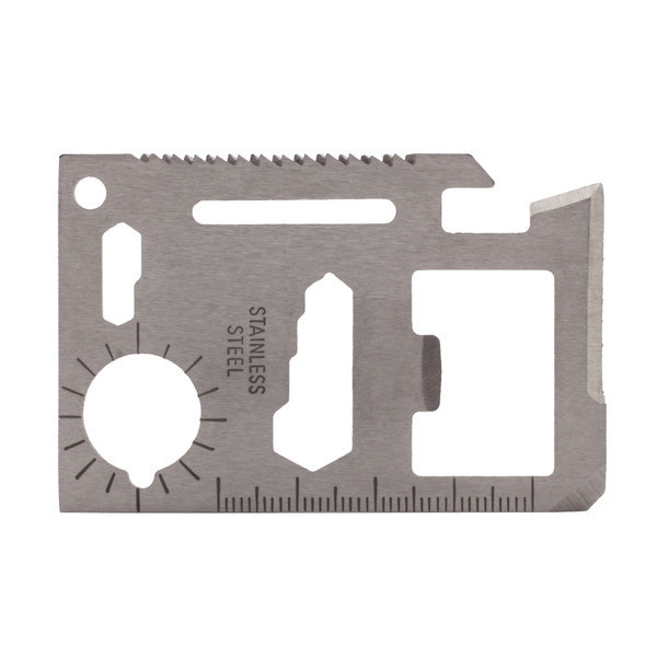 Credit card-shaped multitool - Silver