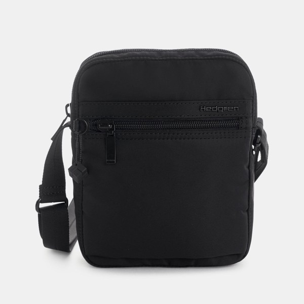 RUSH | Geantă Crossbody Verticală Mică + RFID - Hedgren - Black