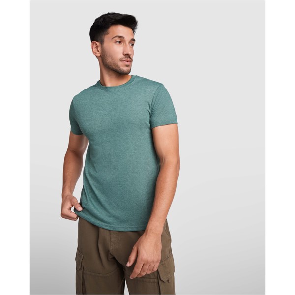 T-shirt a maniche corte da uomo da 150 g/m² Fox - Senape melange / XL