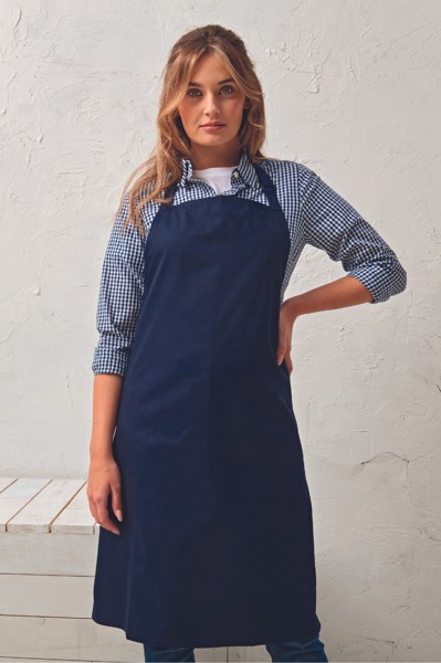 ‘Antimicrobial’ Bib Apron - White