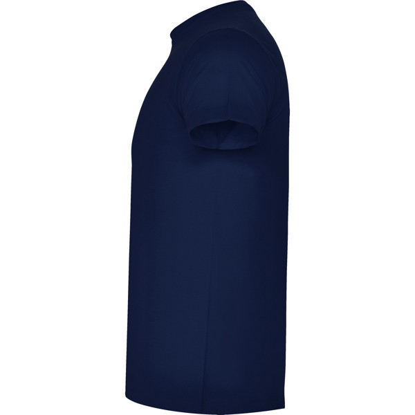 T-Shirt de Algodão Cor - Azul escuro 
