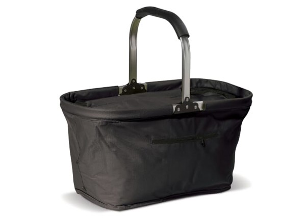 Foldable picnic basket 2-in-1 cooling bag - Black