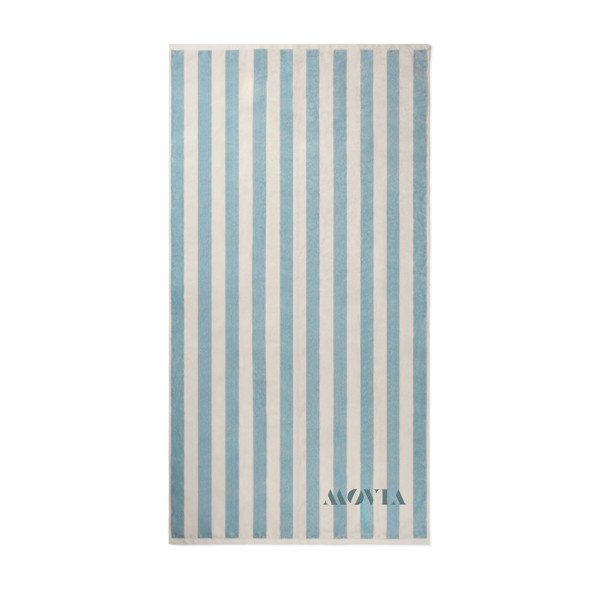 VINGA Lagoa GRS beach towel - Light Blue / White