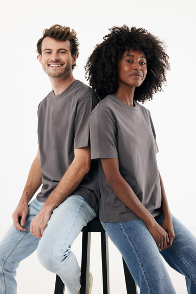 IQONIQ Nikko heavyweight recycled cotton t-shirt - Anthracite / XXL