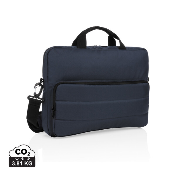 Torba za prenosni računalnik 15,6" Impact iz reciklirane PET plastike AWARE™ - Mornarica