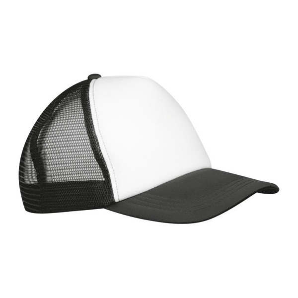 5-panel Trucker Cap Egmond - Black