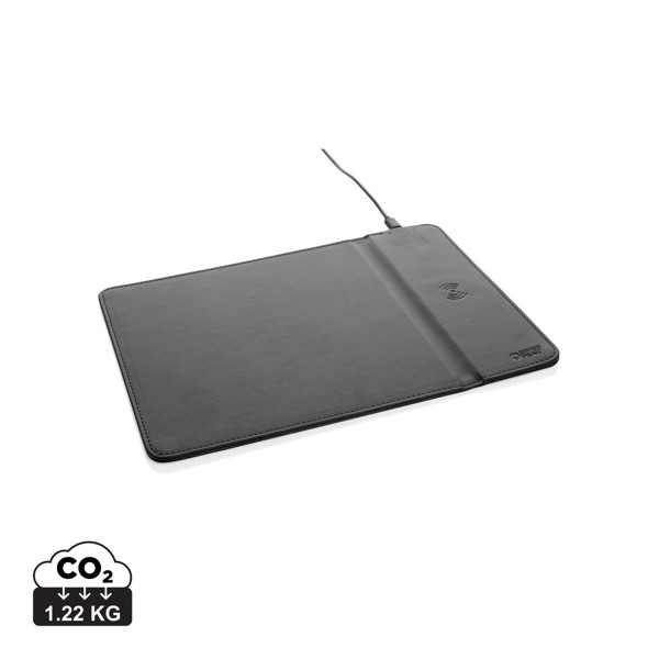 Swiss Peak mousepad, recycled PU, 10W wireless