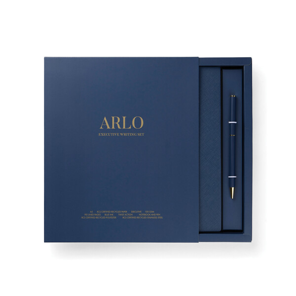 VINGA Set d'écriture Arlo RCS - Bleu Marine