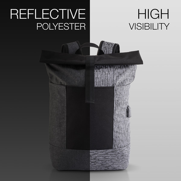 Σακίδιο πλάτης φορητού υπολογιστή σε ανακλαστικό πολυεστέρα