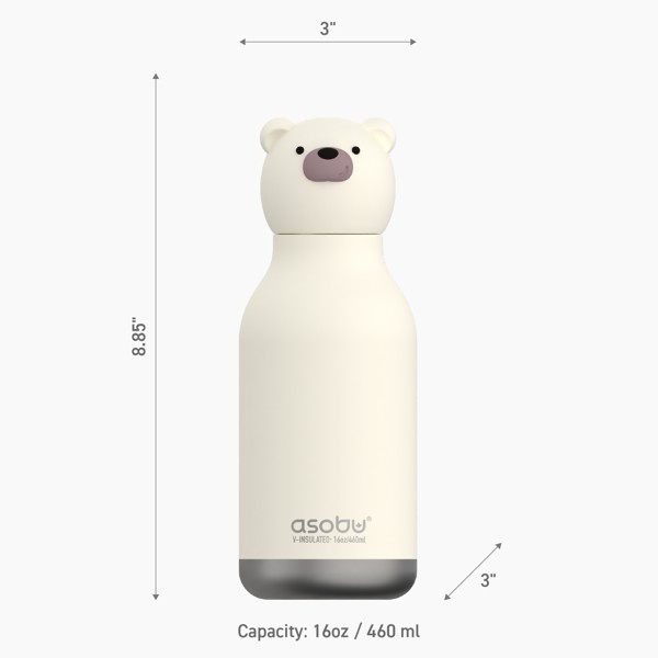 Asobu® Kid's Thermo Bottle Bestie - Teddy Bear