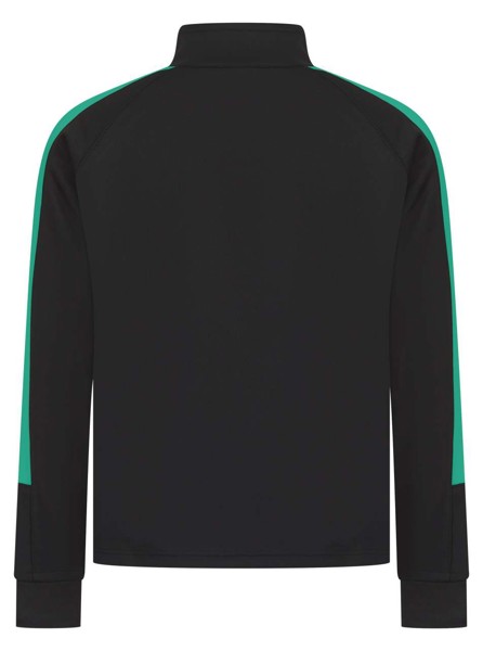 Kids' Knitted Tracksuit Top - Black / Emerald / 9/10