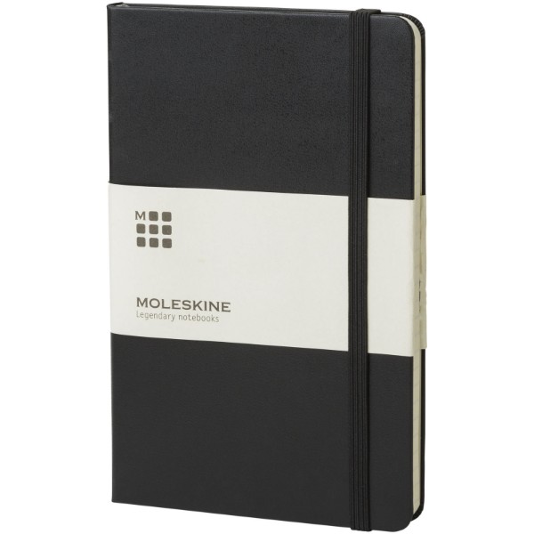 Moleskine Classic M hard cover notebook - ruled - Solid Black