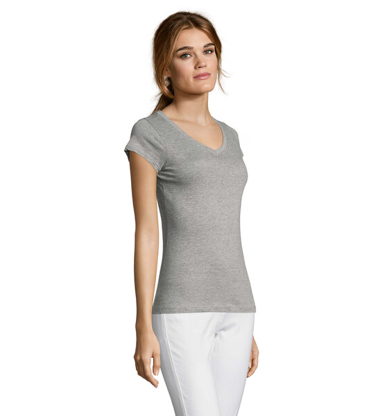 MOON T-SHIRT SENHORA 150g - Cinzento Dois TonsXL