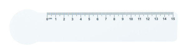 15 Cm Ruler Couler 15, House - White