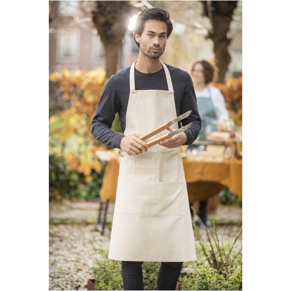 Khana 280 g/m² cotton apron - Solid Black