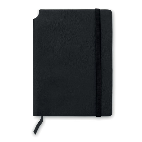 A5 notebook 80 lined sheets Softnote - Black