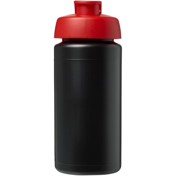 Borraccia sportiva Baseline® Plus da 500 ml con impugnatura e coperchio a scatto - Nero / Rosso