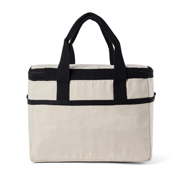 Chladiaci kôš VINGA Volonne z recykl. canvas AWARE™ - Off White / Čierna