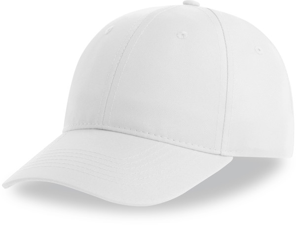 6 Panel Baseball Cap Atlantis | Recy Six - White / onesize