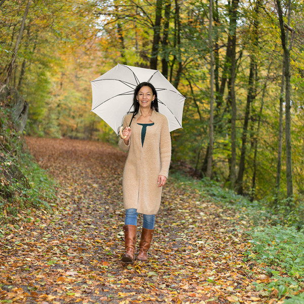 AC-Stockschirm ÖkoBrella - Naturweiß Ws